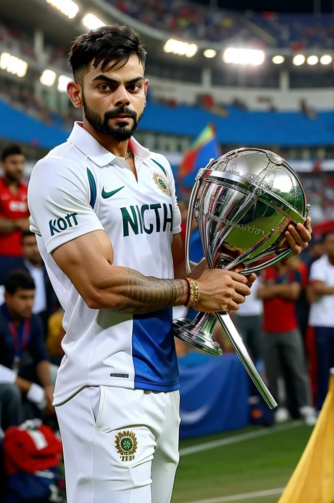 Virat Kohli with world cup