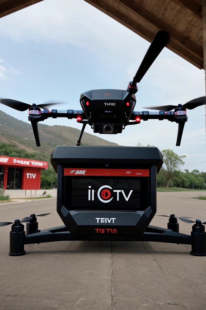A logo, name - drone tv