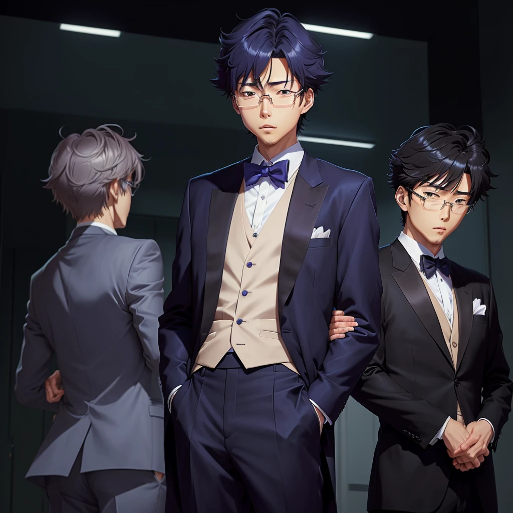 Anime characters with bow ties and suits., Shinichi Sakamoto, Shinji, Yukito Kishiro, aramaki Shinji, Inspired by Hisui Tsukiura, Shinji ikari, Tsubasa Nagai&#39;s style, แรงบันดาลใจจากShinji อรามากิ, Yukio-e, Tatsuya Endo, As an anime character