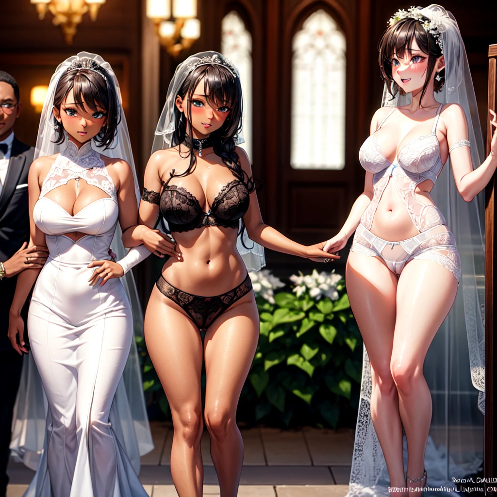 dark skins, orgams, sex, lingeries, wedding, wedding-lingeries, blushed.