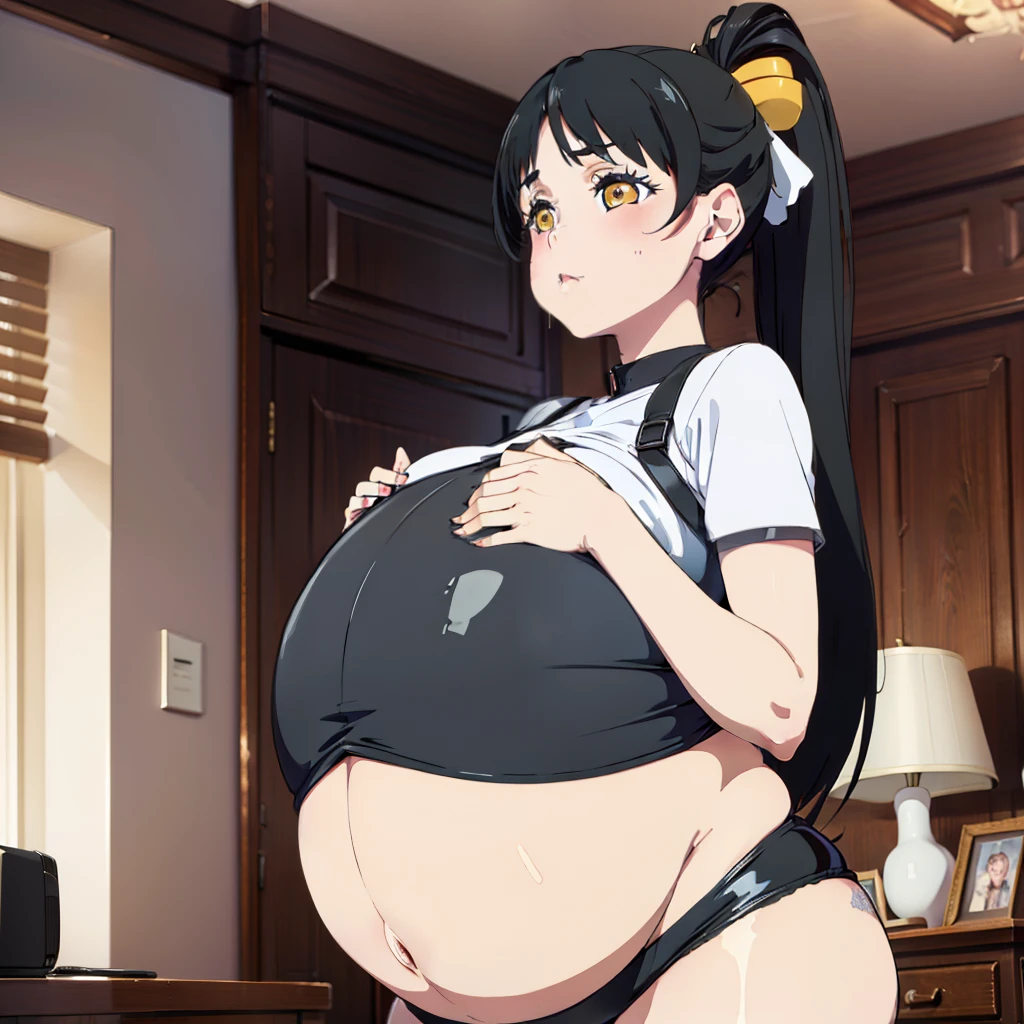Black hair,Big Baby Bump pregnant,Black Latex suit, Big , nipple, cum, Big Blue Balloons,16 years girl, Big pregnant Belly, Big Pregnant girl, Largest Belly of Pregnant, Huge Pregnancy, background hotel room,Huge 9 months Pregnancy Belly,huge belly expansion, huge belly girl, yellow eyes,