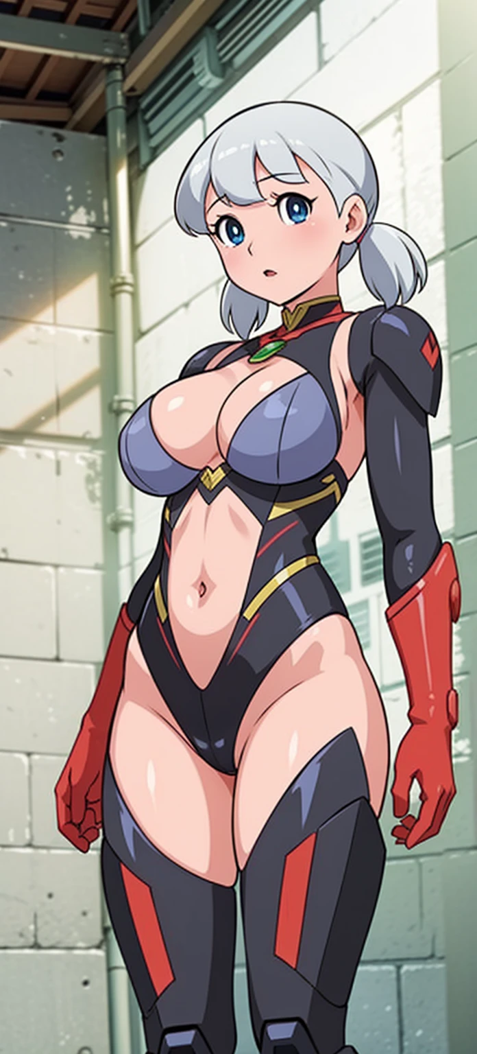 ((masterpiece, ter quality)),illustration,ultra detailed 8k,photorealistic,sharp focus,very detailed,professional lighting,colorful details,iridescent colors BREAK extremely long plan of a factory,large mechanical robot construction,microchip,computer,glossy, intricate details,shitu-mecha,1girl stands next to Mecha, Gun, navel, cute, sexy, ultra detailed,