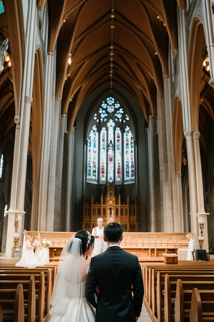 Wedding church scene