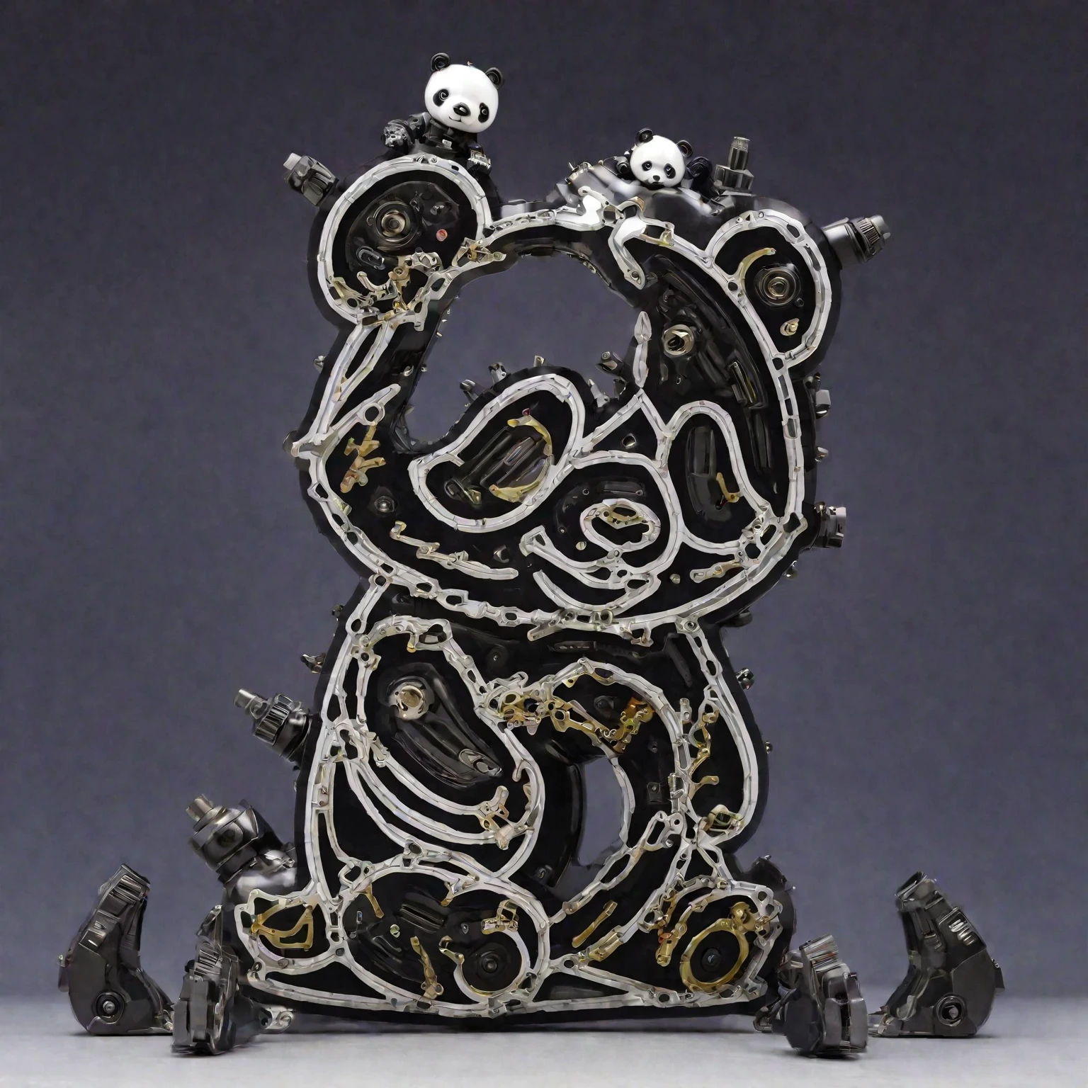 A mechanical panda, cool
