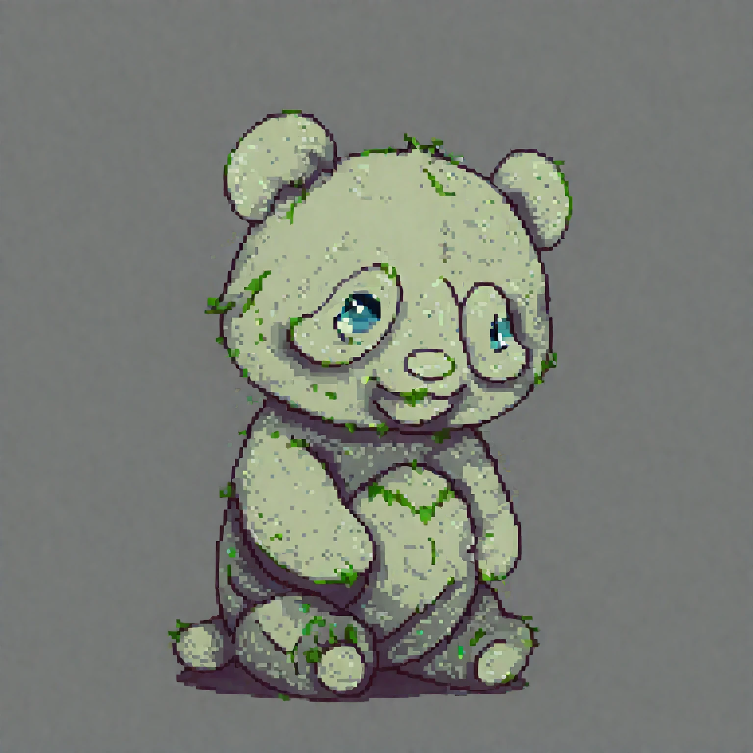 A pixel panda, cool