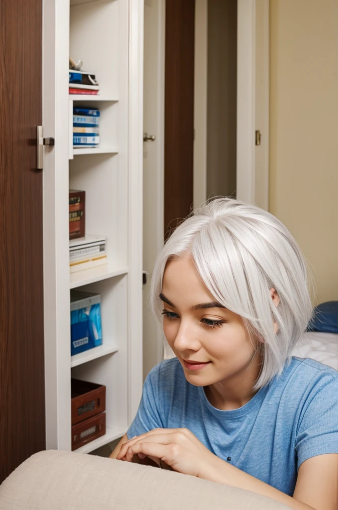 Unexpected Roommate white hair girl