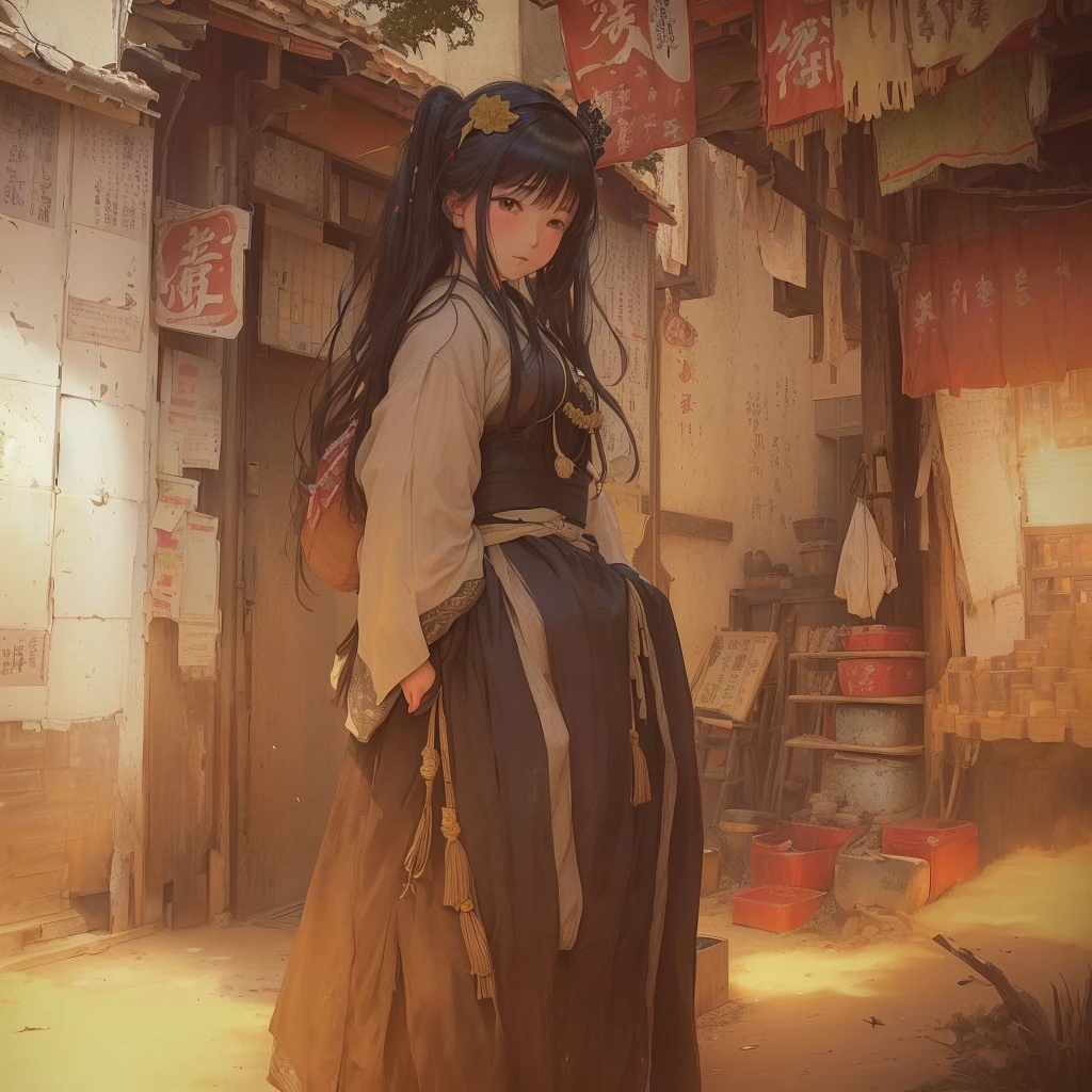 Anime girl in black and white costume standing in room, Painted in an anime artist's studio, by Shimo, Created by Anime Painter Studio, Anime Style 4k, Zerochan Art, Anime Moe Art Style, By Ren, Anime girl in a black dress, Anime Art Wallpapers 8K, Anime style digital art, anime painting, by Kamaguruka1. Scenery and Cityscape in the Early Meiji Era
After the Meiji Restoration, Japan underwent rapid modernization and civilization. Consequently, many changes and reforms occurred. Below is a detailed explanation of the scenery, appearance of the poor, occupations, and cityscapes in the early Meiji period (1868 to the early 1880s).
2. Appearance of the Poor
Life for the impoverished and lower classes remained harsh. In particular, in urban areas, people migrated from rural areas or unemployed artisans gathered, intensifying competition in the labor market. Many of them struggled with poverty, often residing in slums or around temples.
3. Occupations
Meiji early Japan witnessed a diversification of occupations. Traditional agriculture and handicrafts were accompanied by the rise of modern industry and commerce. Particularly in urban areas, factory workers, shop clerks, and transporters increased, giving rise to new professions. However, many in these occupations endured harsh working conditions.
4. Influence of Civilization and Enlightenment
During the Meiji era, Western cultural influences spread rapidly. Changes in clothing, dietary habits, and the proliferation of Western-style architecture advanced, especially in urban areas. Conversely, this development posed a threat to traditional culture and lifestyles, resulting in societal upheaval and adaptation challenges.
5. Social Change and Policy Influence
While promoting modernization policies, the government also addressed poverty and social issues. Legislation for labor protection and charitable activities to aid the poor were implemented. Nevertheless, living conditions for the impoverished scarcely improved.
The early Meiji period marked a rapid transformation in Japan, with complex social landscapes involving challenges faced by the poor and labore