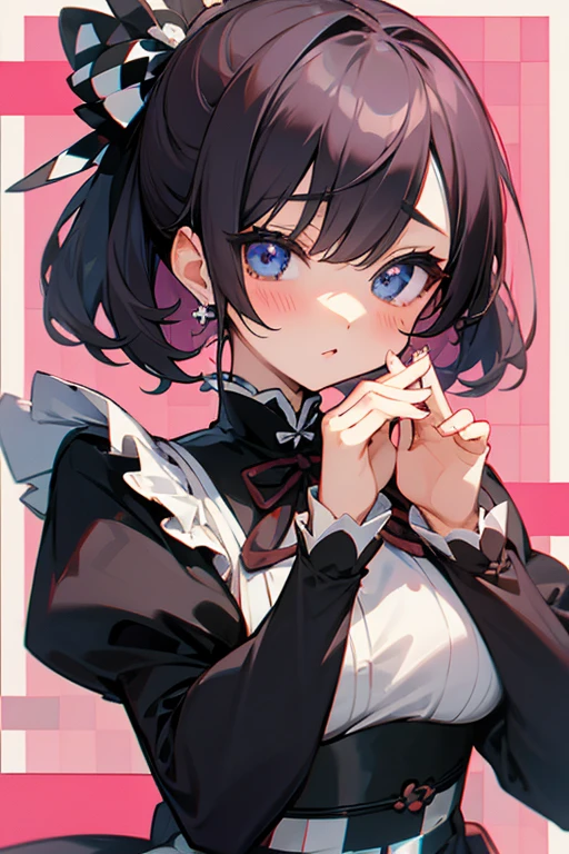 MS. cute、Taisho、Checkerboard Pattern、Beautiful Eyes、Embarrassing、