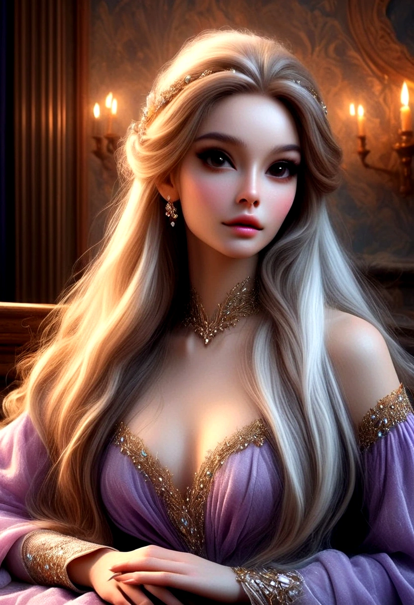 (masterpiece, ultra quality, high resolution, 8k, intricate: 1.2) photorealistic Epic romantic fantasy book cover, in center HALF-BODY COUPLE. spring romantic fantasy in center beautiful long half-body LONG WHITEhair man, ultradetailed beautiful faces, and beautiful lady in bright color french gown, proportional, tender, shimmering, ultradetailed beautiful faces, day BoKEH, fairytale magic, mysterious, light spring colorscheme, (Best quality,8K,A high resolution,Masterpiece:1.2),Ultra-detailed,(Realistic,Photorealistic,photo-realistic:1.37),Portrait,Creative style artwork,Historical,classical,Sophisticated,plethora of colors,Highly detailed,Soft lighting,luxurious environment,detailed gown,Vibrant flowers,detailed jewellery,Ethereal atmosphere,Elegant Pose,Graceful curves,Gold body proportions,Flowing hair,Breathtaking textile patterns,Harsh purple eyes,Delicate floral decoration,A dazzling array of crystal accessories,Mysterious and dreamy atmosphere,Impeccable attention to detail.