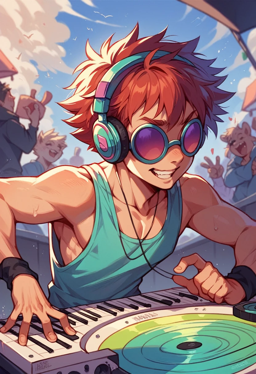 1 Keyboardists 2 guitarists and a DJ.