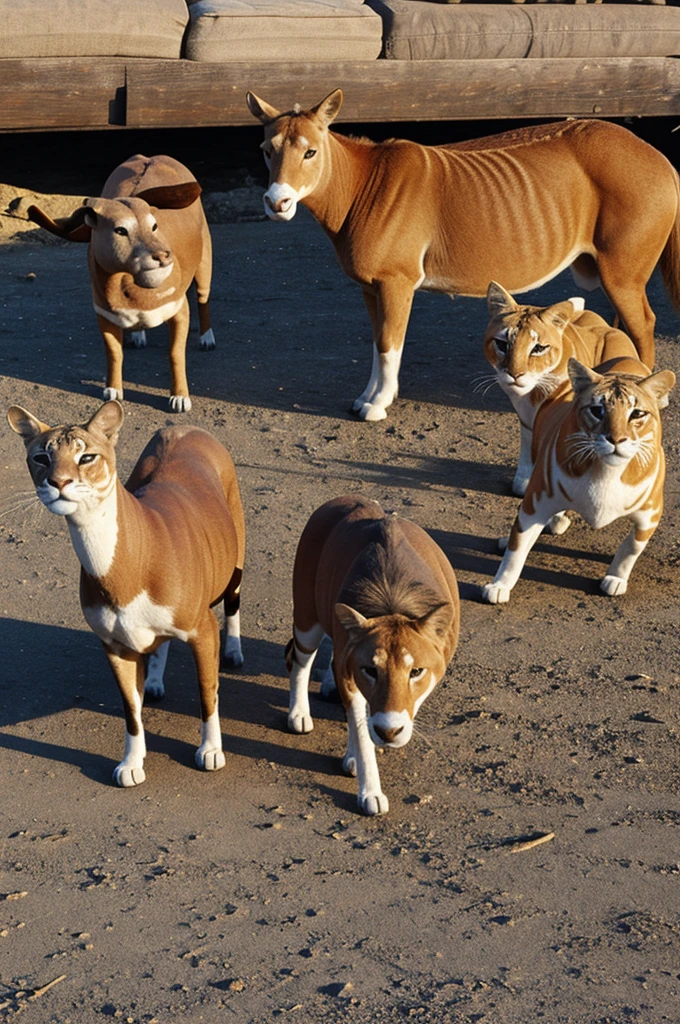 Three-legged animals with a special appearance