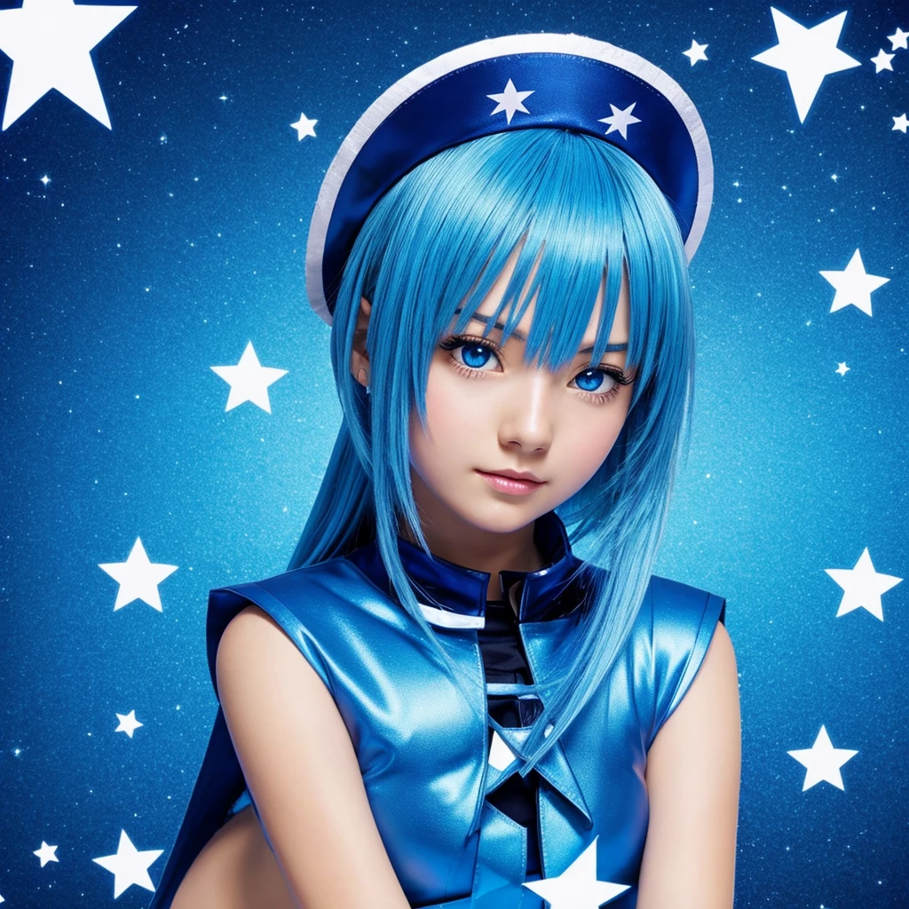 anime blue star girl 