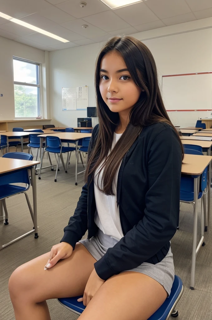 Average Student image in sitting in the classroom