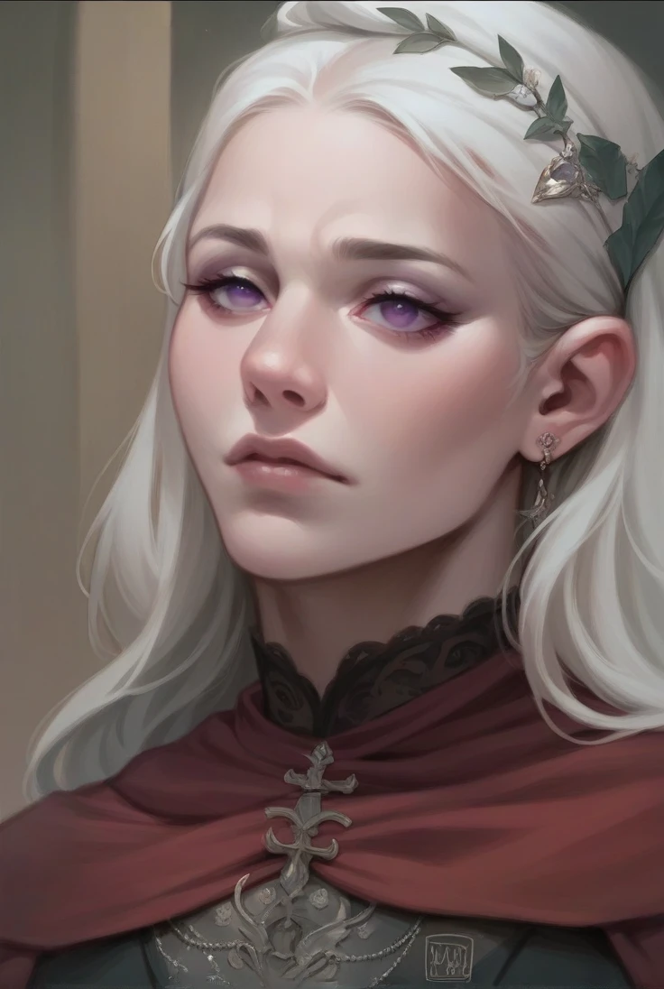 Girl with purple eyes