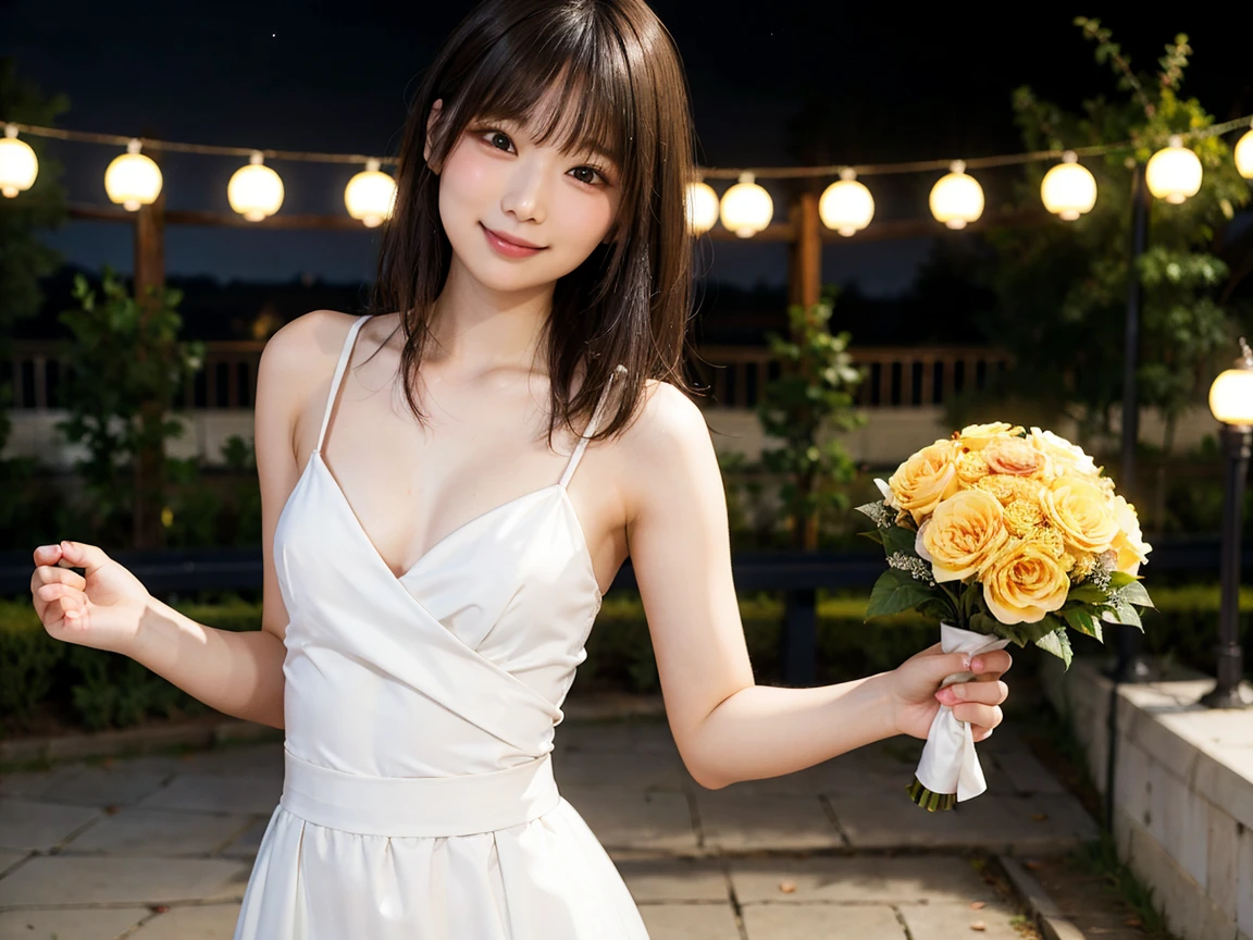 Looking at the audience、(Highest quality、masterpiece)))、High resolution、Very detailed、masterpiece、Light、(8K、Highest quality、masterpiece:1.2)、(Realistic、Realistic:1.37) High resolution、Super detailed、Woman wearing glasses、Round glasses with thin frames、Light colored eyeglass frames、Asian, cute, cute顔, alone, short hair1.2, Textured skin, Beautiful smile, Beautiful and detailed night sky, Detailed night view, 、(Blushing your nose)、(Laughter:1.15)、(Mouth closed)Small breasts、Beautiful and detailed eyes、、(short hair:1.2)、Floating Hair Nova Frog Style、((onoff:1.35)),(masterpiece:1.4), (best quality:1.4), BREAK pretty girl,(medium hair),((wedding dress)),(long skirt),((holding bouquet)),(chapel),stained glass,((skinny body:1.2)),(flat-chest:1.1)Japanese,,20-years-old,cute face BREAK peeing,peeing woman(standing,open legs:1.2),urine on ground:1.1,((public hair:1.2)),