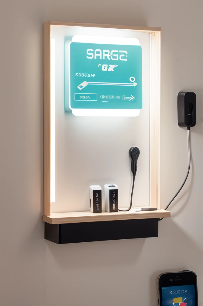 Design a charging station light box sign