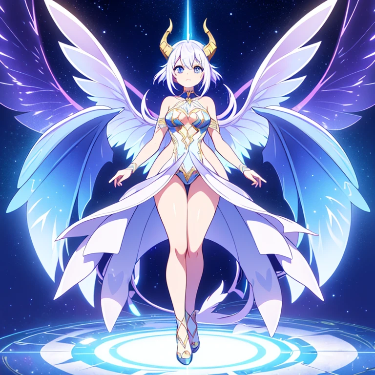single dragon with a white dragon, a rainbow going down its neck chest stomach, and tail, iridescent dragon, with fluff at the tip of the tail, soft delicate draconic features, a small dragon, a phoenix dragon, a mythical creature, a newly hatched dragon, baby dragon, 3d art, Draconic wings half feathered have bat-like