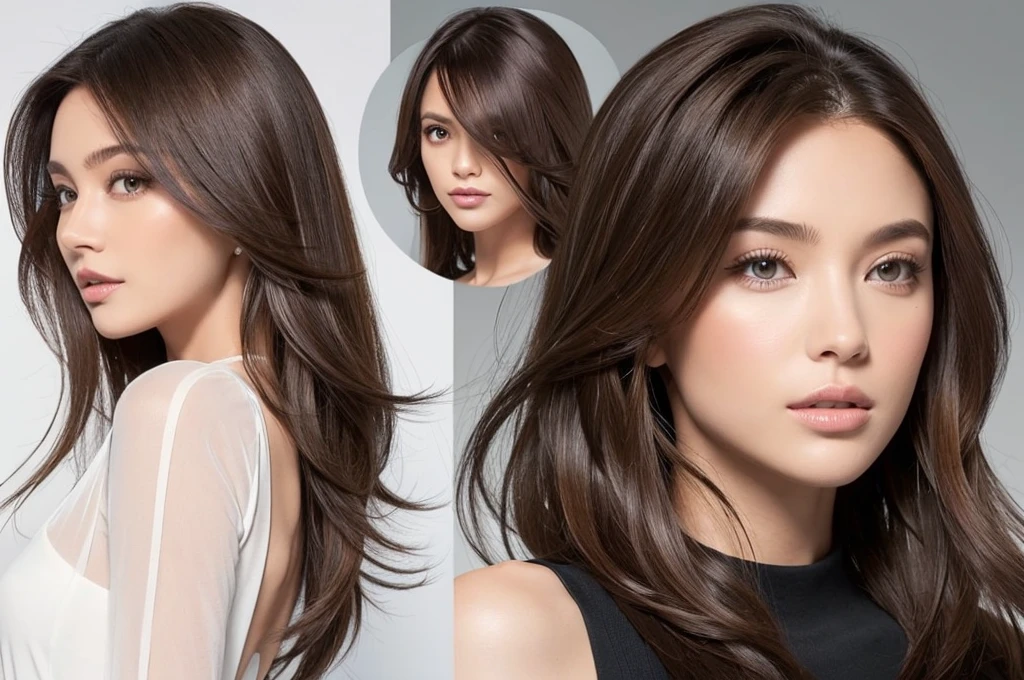 length (lengthueur de la taille:1.2) Windblown Hair, Head'artwork, Highest quality, High resolution, Japanese,((Highest quality、、masterpiece:1.3))、1 male、woman1名、43 years old 39 years old、Slim Beauty、beautifulカップル、Upper Body、smile、Italian、French、smile、woman、young、Shining Eyes、Big eyes、beauty、beautiful、Transparent Black、camisole、 (Slim face), (the body is スリム), (Brown Hair), (Shortcuts), テーブルのフルコースディナーとwine glass、Amazing view of the sunset sky and clouds、smileのbeauty、Wine bottle、sparkling wine、Long sleeve shirt、dress、White wine, red wine, wine glass, beautiful細かな木目, Depth f/2,saturation, High Contrast, Strong light and shadow,Moist Body:1.5、3D texture、The hair is very shiny、