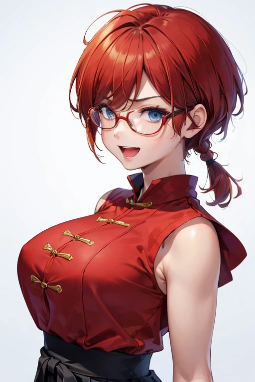 inside school, (((masterpiece quality, highres))), smiling, slim waist, wide hips, (((school uniform))),lois lane,short hair,dark skin,dark hair,big breasts,big butt,perfect waist, (8k, RAW photo, best quality, masterpiece:1.2), RanmaChan, RanmaRedShirt, red panty, turn back, show her butt ((masterpiece:1.4)), high quality, very_high_resolution, large_filesize, full color, heavy outline, clear outline, colorful, (beautiful detailed eyes), ((beautiful face:1.0)), ((boyish face:1.4)), 1 girl, (femaleranma), (red hair), short hair, (braided ponytail), ((bangs)), bumpy bangs, blue-gray eyes, big breasts, curvy, femaleranma, braided ponytail, (red chinese clothes), sleeveless, tangzhuang, black pants, cameltoe, standing, upper body, ((from front:1.4)), ((portrait:1.8)), ((face focus:1.4)), (angry), masterpiece, realistic, 8k, (1woman:1.3), european, hazelnut green eyes, white shirt, (blonde hair:1.1) , short-cut,(buzz-cut:1.1),1girl in,((:D))、Hot、Office room、eye glasses、bigass bighip、FUCK FUCKOFF SEXY