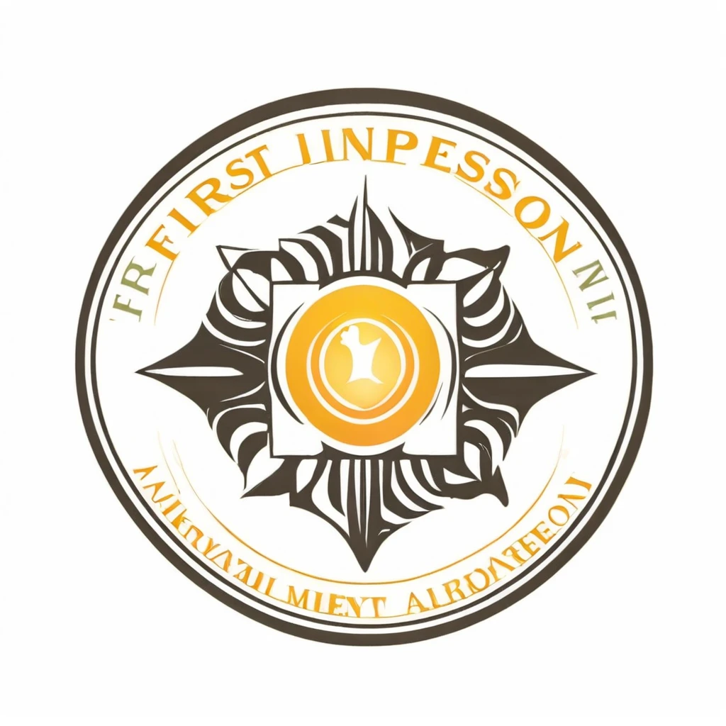 first impression logo on white background