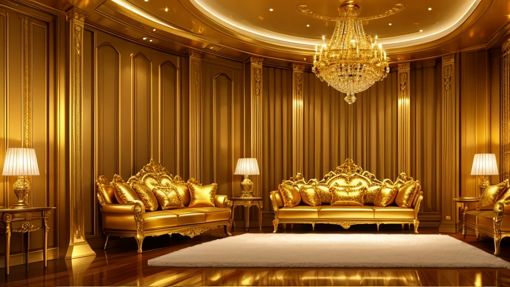 Luxurious golden wallpapers
