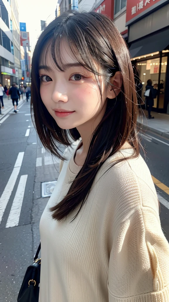 (((棕色of, Shoulder to shoulder, Straight short Bob)))、(((她of背景是夏威夷市中心..、像美发沙龙里of模特一样摆姿势.)))、(((Casual black winter street fashion)))、Close-up of face、Half are Japanese,Half are Korean、18 year old girl、of、Expectations、淡淡of眼妆、棕色of Hair Color、平坦of 、Hair blowing in the wind、女演员of素质、闪亮of, 超逼真of面孔、Smileの表情、Tears、look up、宜人of灯光效果、 Ultra-realistic capture、Very detailed、High-resolution 16K close-up of human skin。Skin texture must be natural、Must be very meticulous,Clearly visible pores、Skin health、必须有统一of基调、Use natural light and color、由模特经纪公司拍摄of高品质照片'Dedicated photographer、Smile