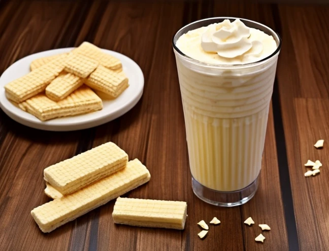 Marble Vanilla Wafer Milkshake on  in McDonald Chinese 