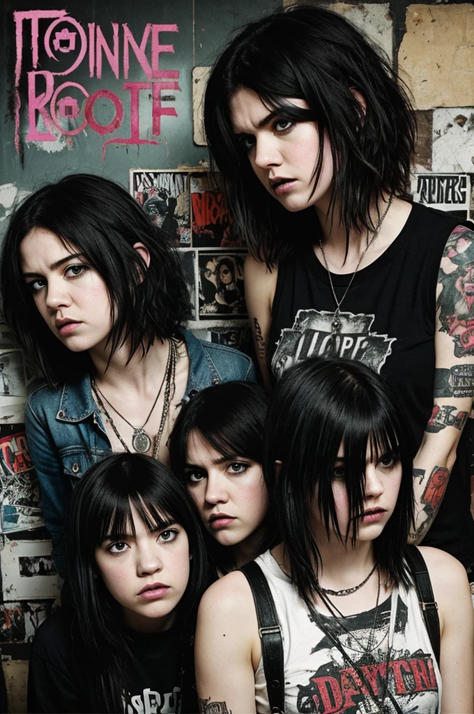 "
I THINK I HATE YOU written on top grunge riot grrrls album cover