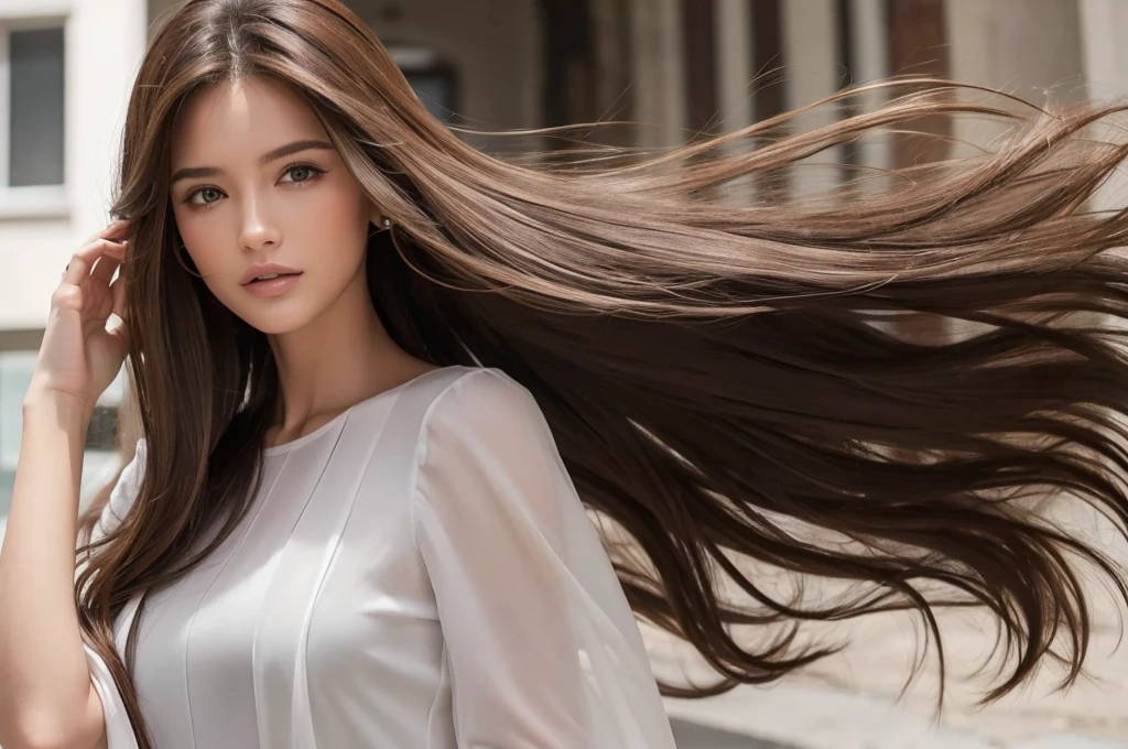 length (lengthueur de la taille:1.2) Windblown Hair, Head'artwork, Highest quality, High resolution, Japanese,((Highest quality、、masterpiece:1.3))、最高のsmile、男性1名woman1名、43 years old 39 years old、Slim Beauty、beautifulカップル、Upper Body、smile、Italian、French、smile、woman、young、Shining Eyes、Big eyes、beauty、beautiful、Transparent Black、camisole、 (Slim face), (the body is スリム), (Brown Hair), (Shortcuts), テーブルのフルコースディナーとwine glass、Amazing view of the sunset sky and clouds、smileのbeauty、Wine bottle、sparkling wine、Long sleeve shirt、dress、White wine, red wine, wine glass, beautiful細かな木目, Depth f/2,saturation, High Contrast, Strong light and shadow,Moist Body:1.5、3D texture、The hair is very shiny、