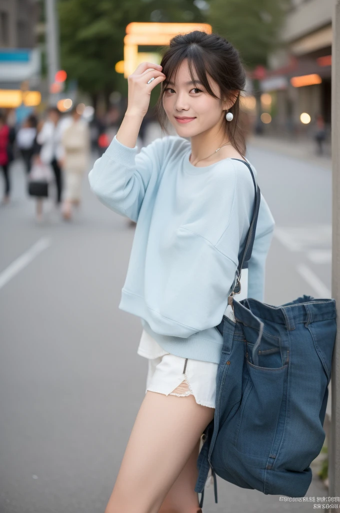 12-year-old boy,Smile,Spread your white and slender legs,jogging,full body,8K五官精致,Handsome boyish feeling,8K,masterpiece,((best quality)),photography,The award-winning,Record,8K,High Detail,Extremely detailed,Depth of Field,Wide Angle,,beautiful_Face,Real skin texture,,迷人的Smile,Movie Lighting,(Random color simple background:1.4),(Fashion women's clothing:1.4111),Confident expression,(portrait:1.413),
A close-up portrait of a confident and supportive friend in a modern urban setting,Shot with Canon 5D Mark IV camera,Use f-stop/1.8,ISO 400,Shutter speed is 1/200th of a second. The color temperature of this photo is warm,with the subject's Face illuminated by soft,Natural light gives skin a soft glow. This article highlights the author's expression of trust and encouragement,Focus on their eyes which reflect wisdom and compassion. The overall mood of the photo is inspiring,Full of power,Conveys a strong emotional connection and unwavering support,,Lenses,12-year-old boy,Smile,Spread your white and slender legs,jogging,full body,8K五官精致,Handsome boyish feeling,8K