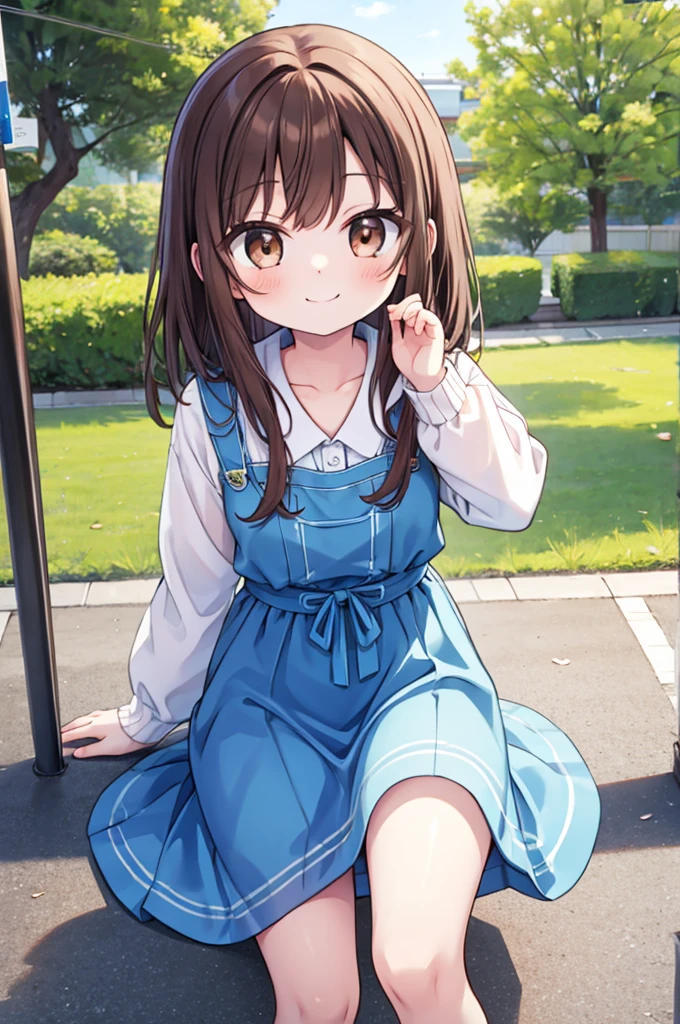 Shinonome Ena、View here、Brown Hair、smile