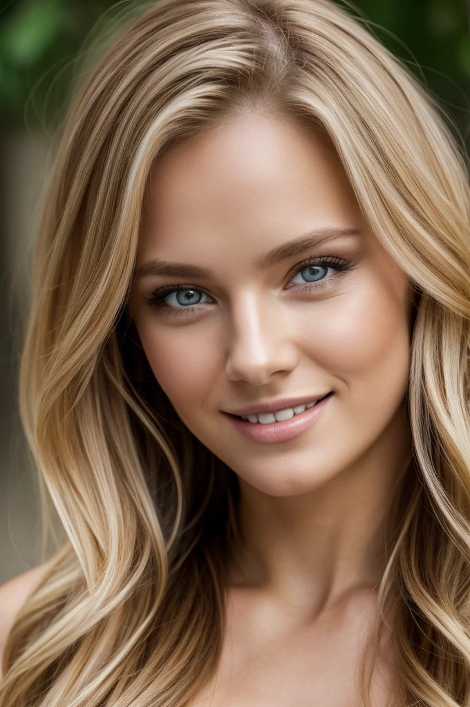 cute beautiful blond caucasian woman ,full body, perfect angle, very detailed, 25 years old, rounded eye shape, cute gaze, full lips, diamond faceshape, little nose, curved round, messy long hair, brown eyes, masterpiece, best quality,intricate details, highly detailed,sharp focus, detailed skin,realistic skin texture,texture, detailed eyes, professional, 4k, smile, shot on Canon, 85mm,shallow depth of field, kodak vision color, eyeshadow, extremely detailed, photo_\(ultra\), photorealistic, realistic, post-processing, max detail, roughness, real life, ultra realistic, photorealism, photography, 8k uhd, photography
