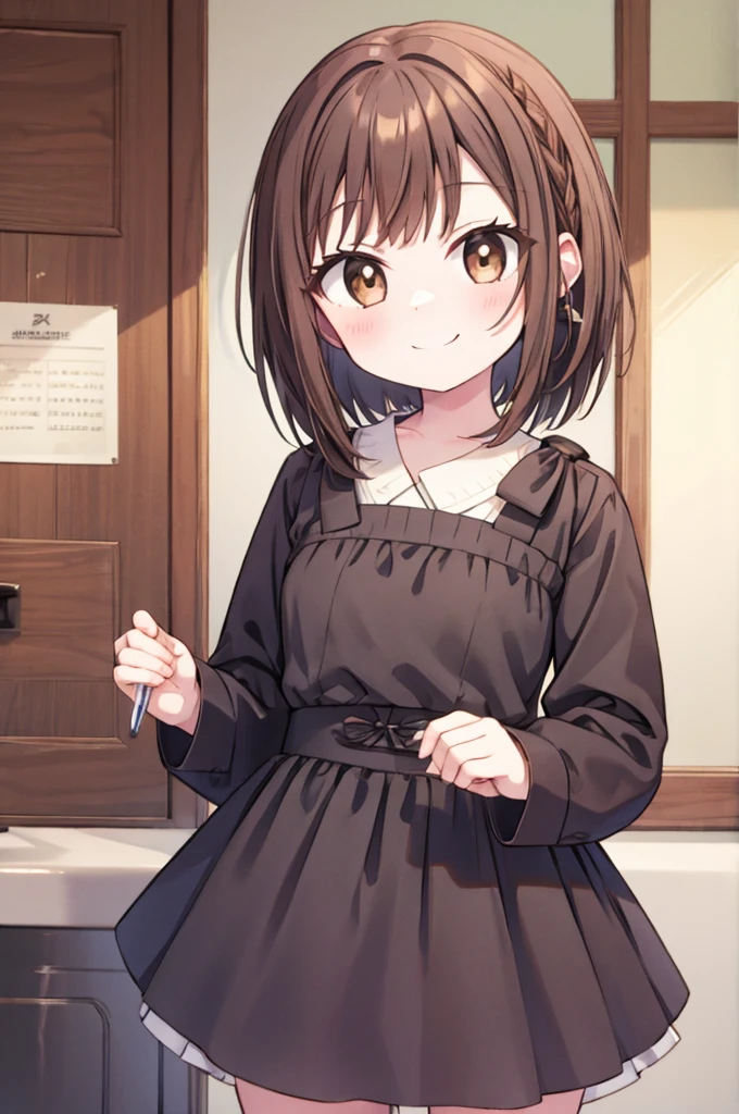 Shinonome Ena、View here、Brown Hair、smile