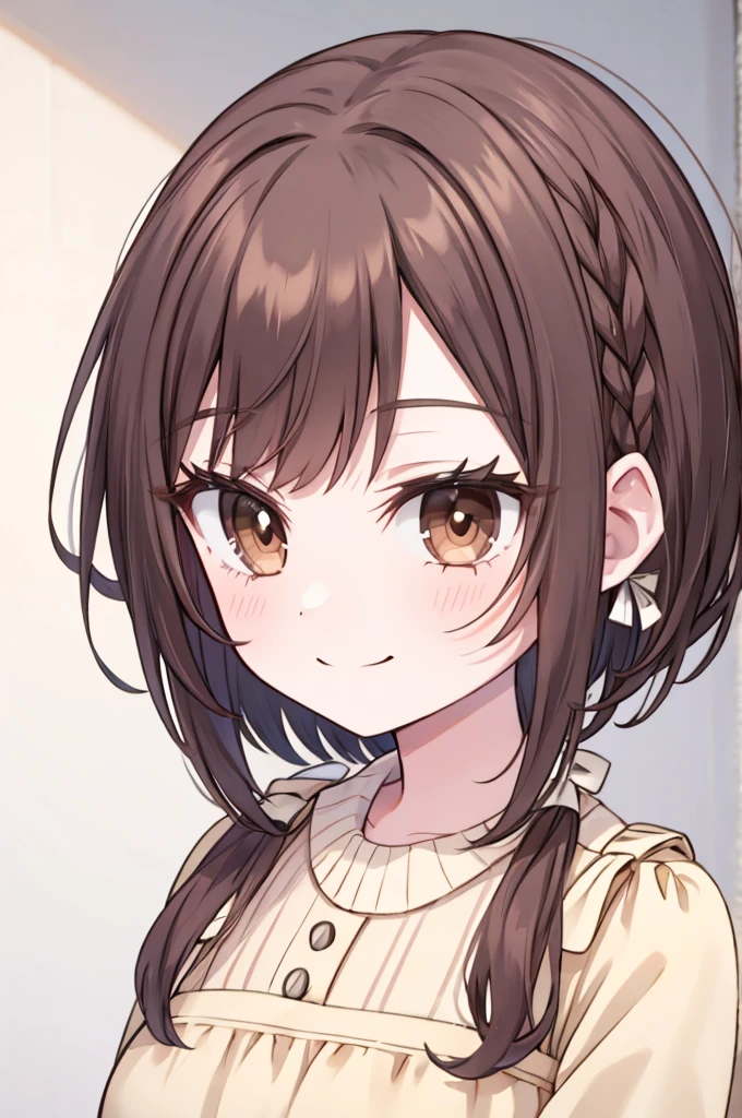 Shinonome Ena、View here、Brown Hair、smile