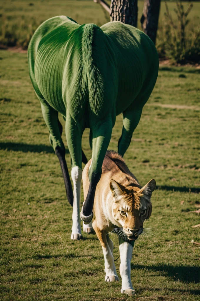 green 3 legged animal