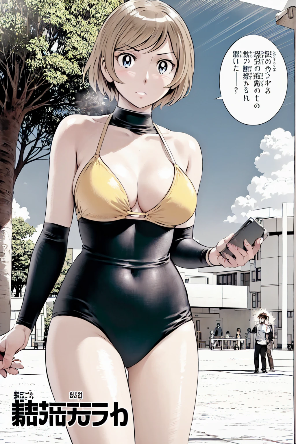 (Baseball uniforms:1.2),
Blonde, (short hair:1.2),Illustration of a person、
View your viewers,, (Highest quality:1.3),One Girl, beach、Outdoor、 ground、ground、soil、blue eyeicro Bikini、(masterpiece、Highest quality)、Highest quality, Ultra-high resolution, (((masterpiece))), alone, Large breasts、One Girl, Front view、Embarrassed face、Bronze colored hair、((short hair))、Stand up straight、Cowboy Shot