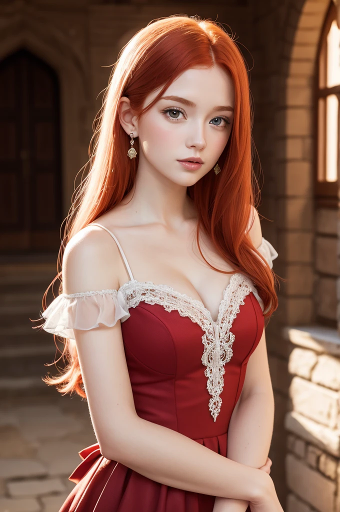 young redhead woman princess 