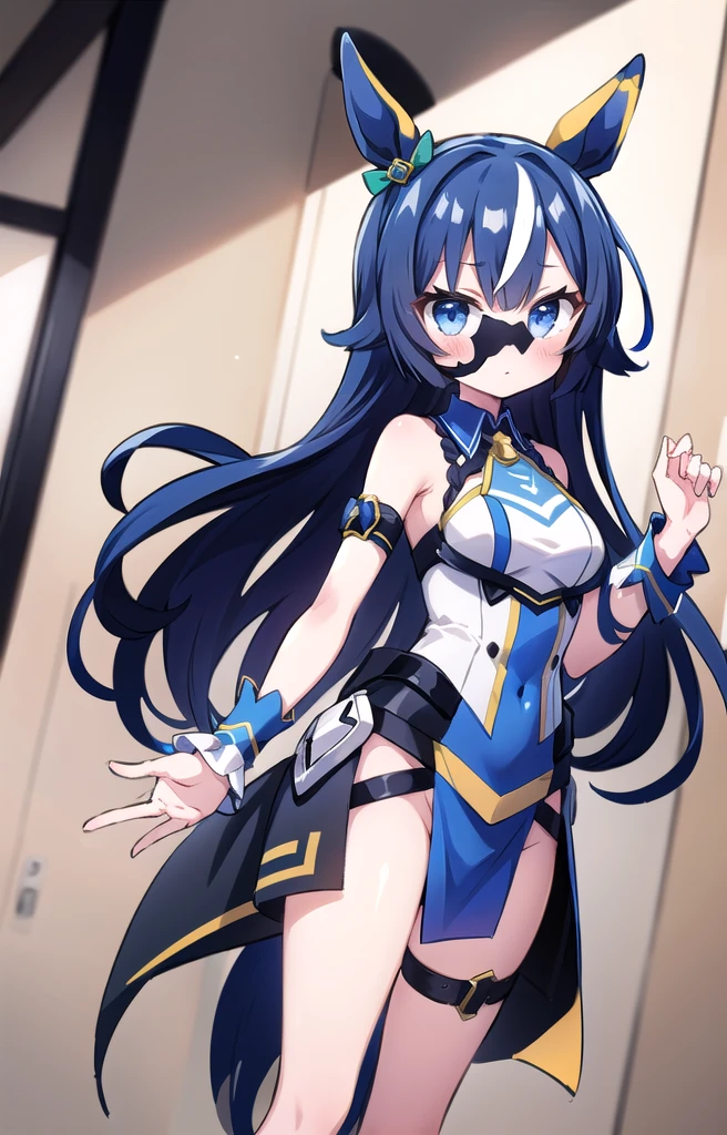((masterpiece,Highest quality)),
(figure),sketch,
One girl, Machikanetanhoiza (umamusume), Animal ears, Horse's ears, Horse Girl, tail, alone, horse tail, Have, barefoot, hair ornaments, Brown Hair, Hair Clip, White Background, Yellow Eyes, View your viewers, Open your mouth, Medium chest,