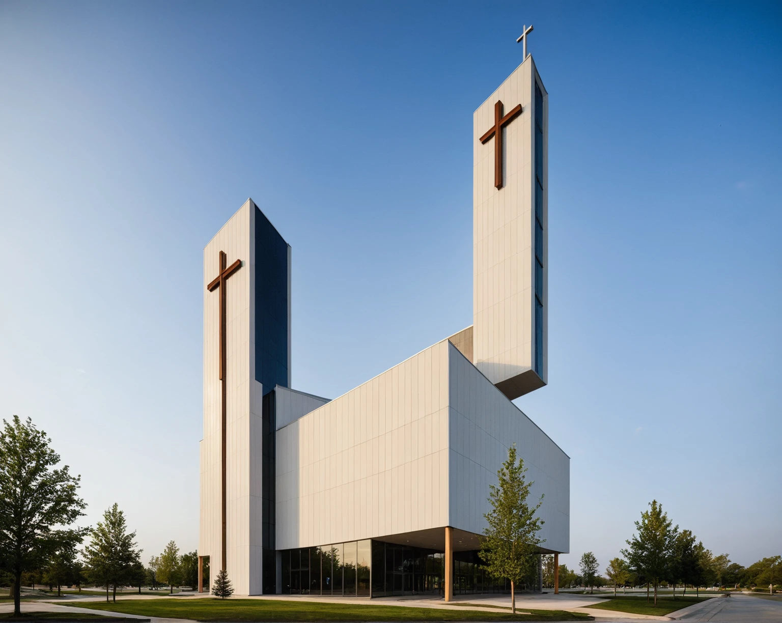 tcs, httlvn, modern church, building, cross, 