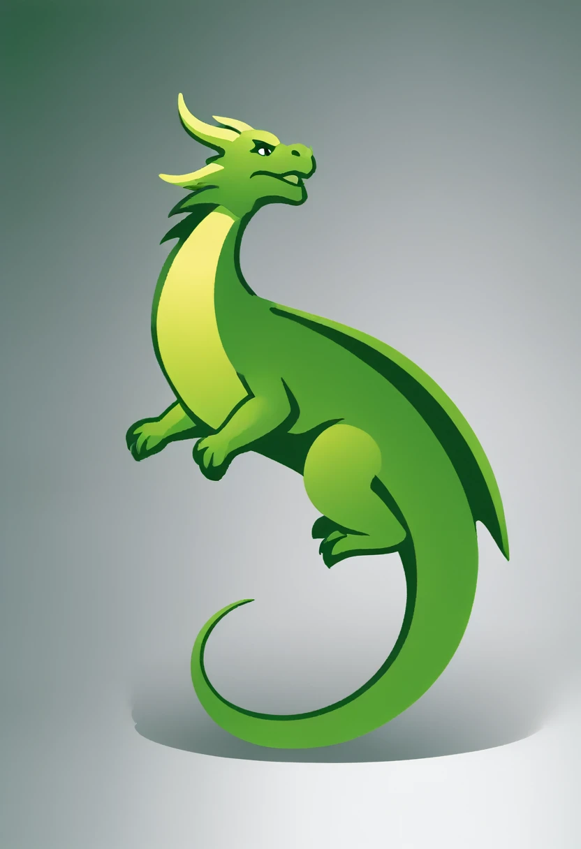 A green dragon