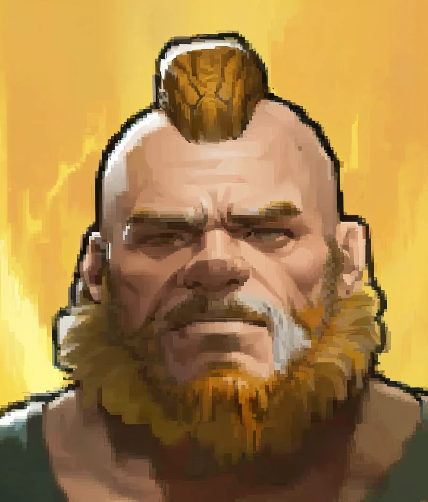 a close up of a cartoon man with a beard and a bald head, avatar image, epic legends game icon, godsent, berserker potrait, fierce bearded dwarf, dwarven, epic portrait, painted portrait of rugged zeus, legends of runeterra, epic rpg portrait, portrait of a dwarf warrior, stocky, epic game portrait, grog strongjaw