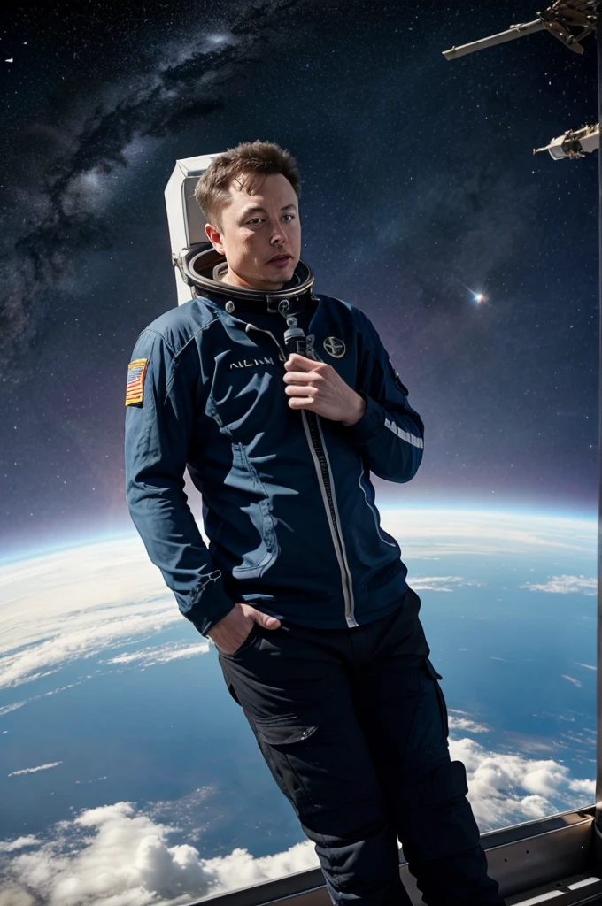Elon musk in space