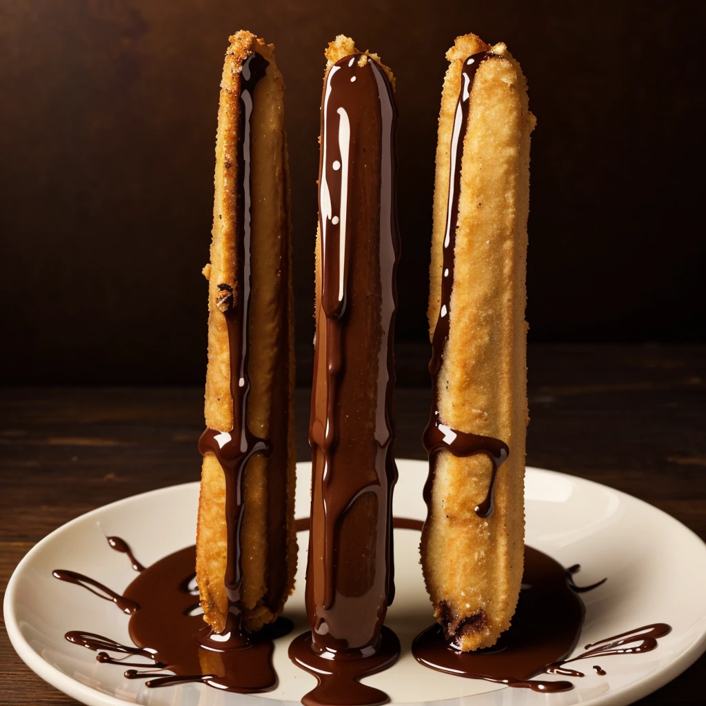 fried snickers dipped in chocolate sauce,food photography,state fair atmosphere,intricate details,warm lighting,shallow depth of field,vibrant colors,mouthwatering,appetizing,tempting,glossy,dripping chocolate,golden brown batter,crisp texture,artistic composition,professional food stylist