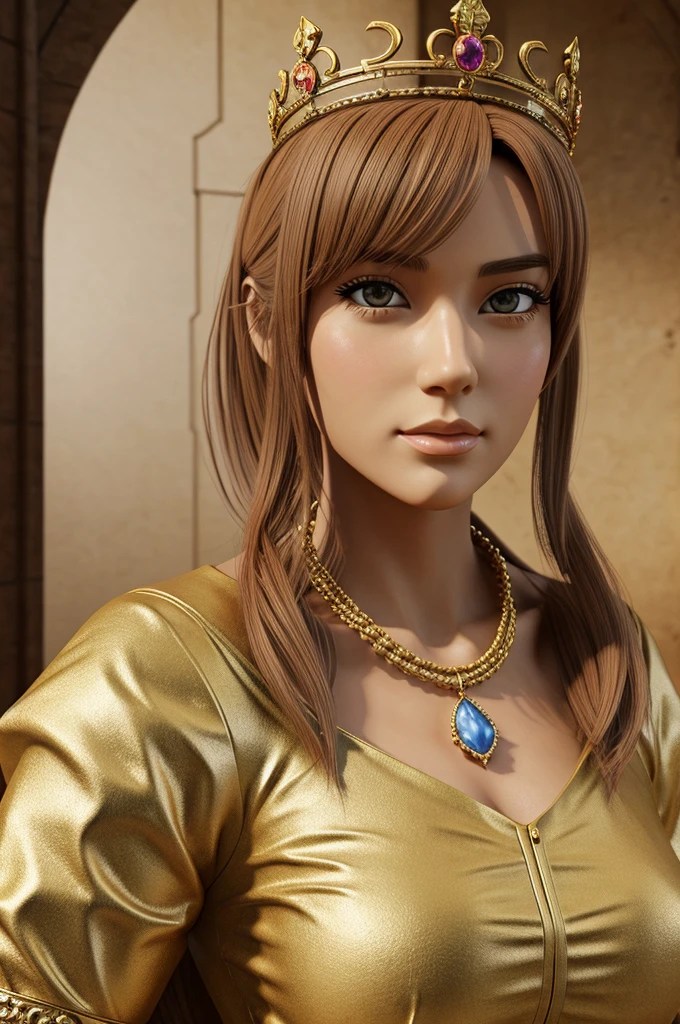 Draw 3D Anime of beautiful historical queens