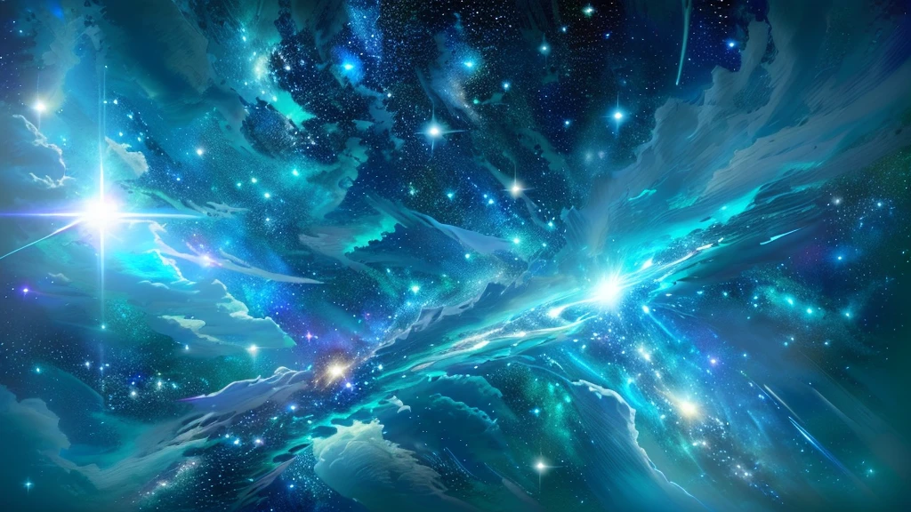 a close up of a blue and green galaxy with stars, space null, Space Background, star shining in space, Celestial Background, star(null) starry_null, Galaxy Background, stars in space, deep Space Background, in a space starry, Space Background, 宇宙Galaxy Background, Space Background, The background is space, On a galaxy-like background