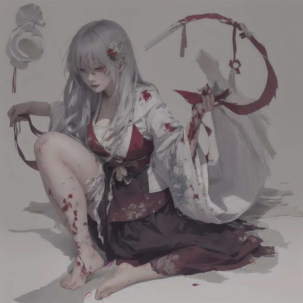 Anime-style illustration of a woman with blood on her face and legs, Bloodstained + Concept Art, gapmoe Yandere grimdark, Devil Anime Girl, Yandere intricate, gapmoe Yandere, Yandere, Anime Monster Girl, Zerochan Art, by Shimo, digital art on pixiv, Pale woman covered in blood, Devil Girl, pixiv 1. Scenery and Cityscape in the Early Meiji Era
After the Meiji Restoration, Japan underwent rapid modernization and civilization. Consequently, many changes and reforms occurred. Below is a detailed explanation of the scenery, appearance of the poor, occupations, and cityscapes in the early Meiji period (1868 to the early 1880s).

2. Appearance of the Poor
Life for the impoverished and lower classes remained harsh. In particular, in urban areas, people migrated from rural areas or unemployed artisans gathered, intensifying competition in the labor market. Many of them struggled with poverty, often residing in slums or around temples.

3. Occupations
Meiji early Japan witnessed a diversification of occupations. Traditional agriculture and handicrafts were accompanied by the rise of modern industry and commerce. Particularly in urban areas, factory workers, shop clerks, and transporters increased, giving rise to new professions. However, many in these occupations endured harsh working conditions.

4. Influence of Civilization and Enlightenment
During the Meiji era, Western cultural influences spread rapidly. Changes in clothing, dietary habits, and the proliferation of Western-style architecture advanced, especially in urban areas. Conversely, this development posed a threat to traditional culture and lifestyles, resulting in societal upheaval and adaptation challenges.

5. Social Change and Policy Influence
While promoting modernization policies, the government also addressed poverty and social issues. Legislation for labor protection and charitable activities to aid the poor were implemented. Nevertheless, living conditions for the impoverished scarcely improved.

The early Meiji period marked a rapid transformation in Japan, with complex social landscapes involving challenges faced by the