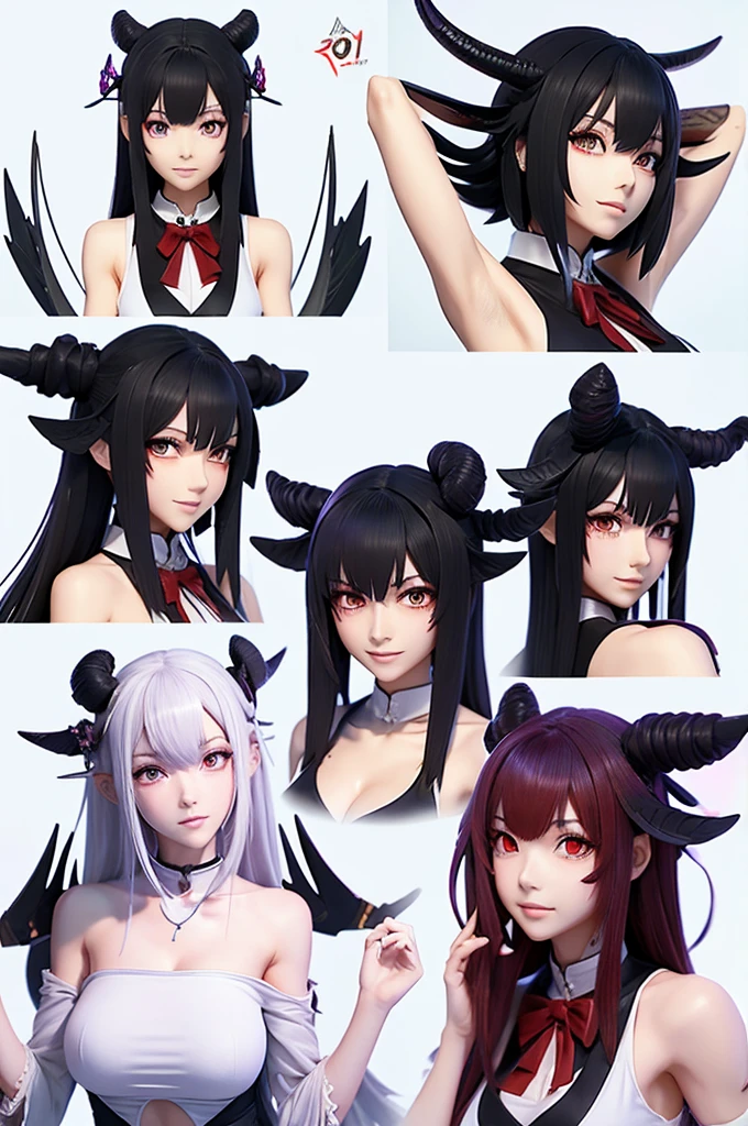 3D anime drawings of DemonSlayer characters