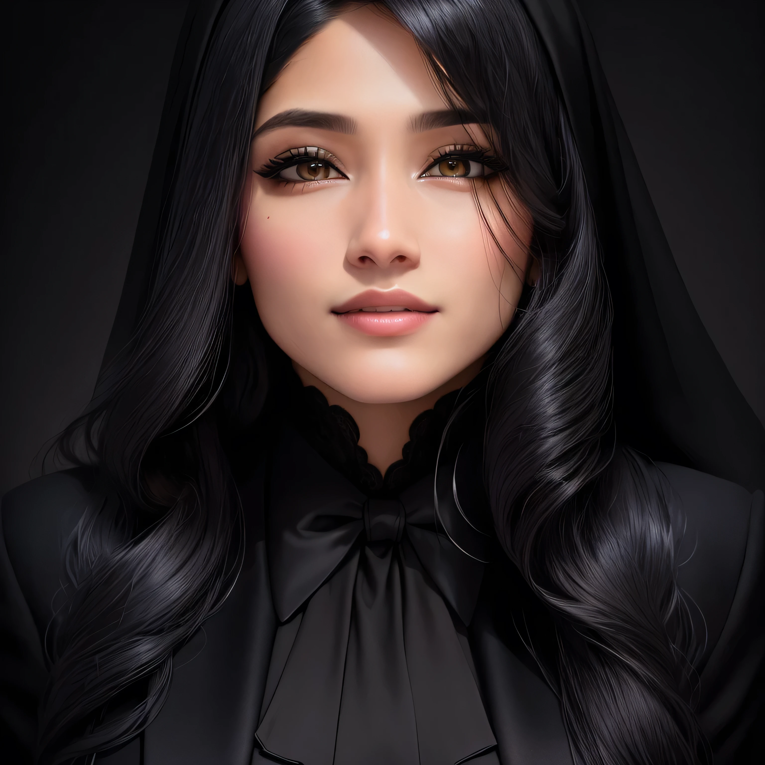 there is a woman in a black suit and a black tie, faridah malik, full protrait, h. kyoht luterman, protrait, hannah yata, hana alisa omer, professional picture, corporate photo, serena malyon, headshot, official photo, kuntilanak, chibi, profile portrait, comming, potrait, yan morala