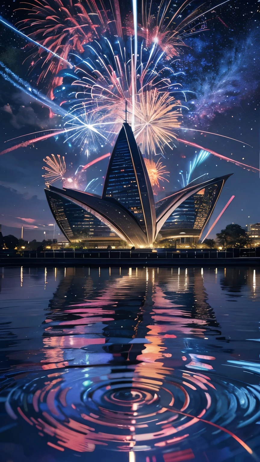 Highest quality, Super quality, 16K, Incredibly absurd, Very detailed, delicate and dynamic, SFW, Natural light, Small particles reflect light, Diffuse reflection of light, Vortex of Light, Lots of starlight, fire works, roof top pool of Marina Bay Sands Singapore, night, moon, 水面にmoonが映る, night景, Create amazing image effects, pool side bar, pool party, Sumptuous cuisine, Upper body close-up, (, cute sexy three girls, big busts, Pool party with my girlfriend, Sensual expression, peacefulness, Elegant, Charm, lure, , pool side bar, , シンガポールのnight景, black long hair, Chic swimwear, Sumptuous cuisine, , Tifa Lockhart Final Fantasy VII )