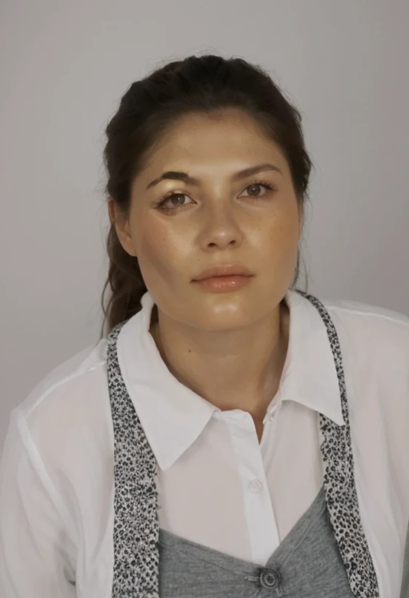 woman with white clothes, detail,realistic